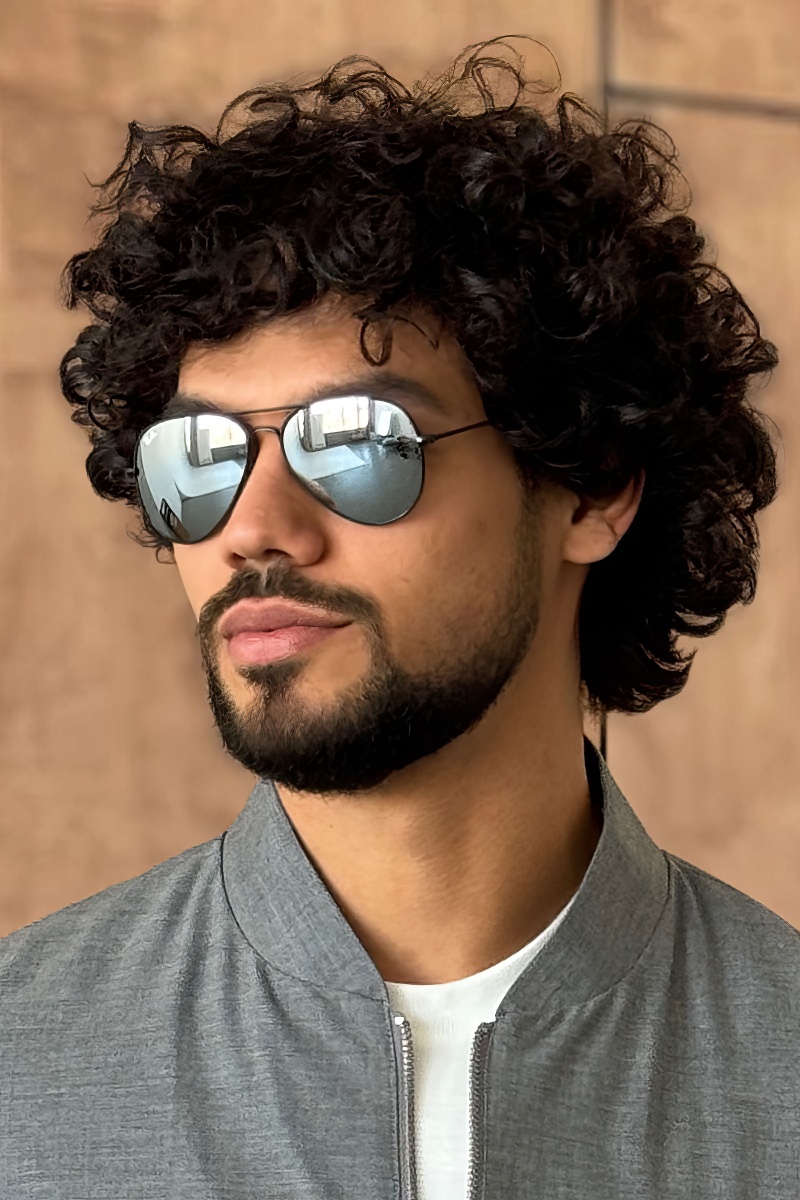 Ray-Ban Солнцезащитные очки Aviator Large Metal - Black Mirrored