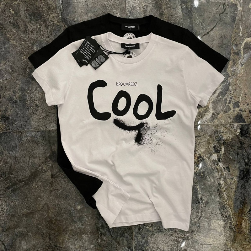 Dsquared2 Белая оверсайз футболка Cool-print