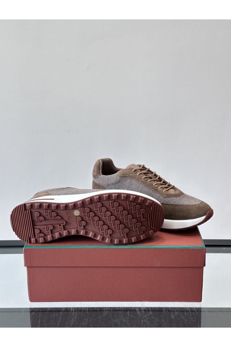 Loro Piana Мужские кроссовки Week End Walk - Brown