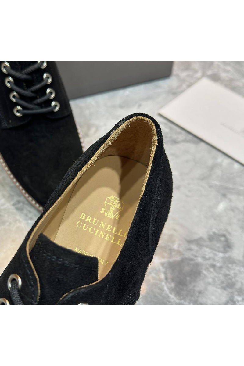 Brunеllо Сuсinеlli Замшевые ботинки чёрного цвета