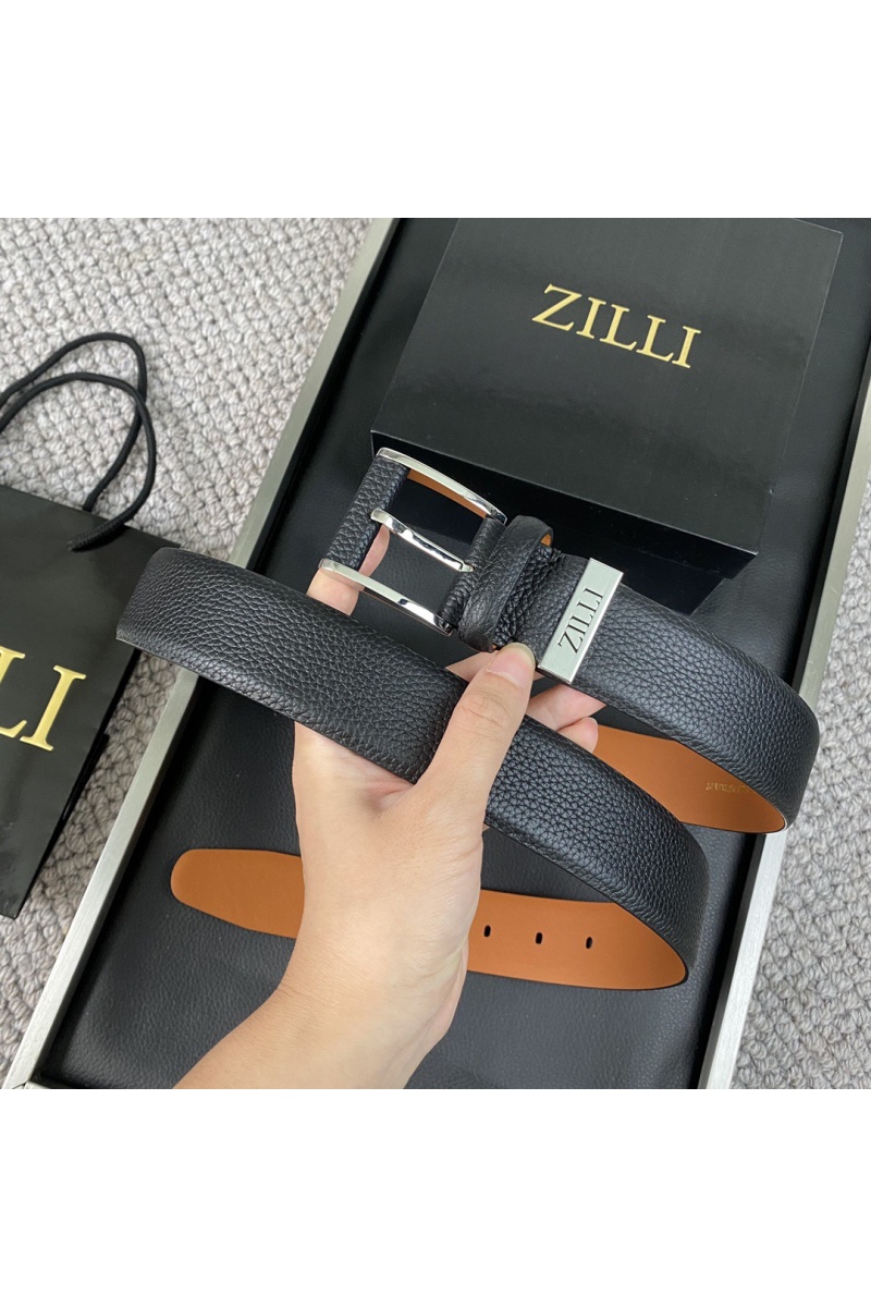 Zilli Двусторонний кожаный ремень Premium (ширина 3.8 см)