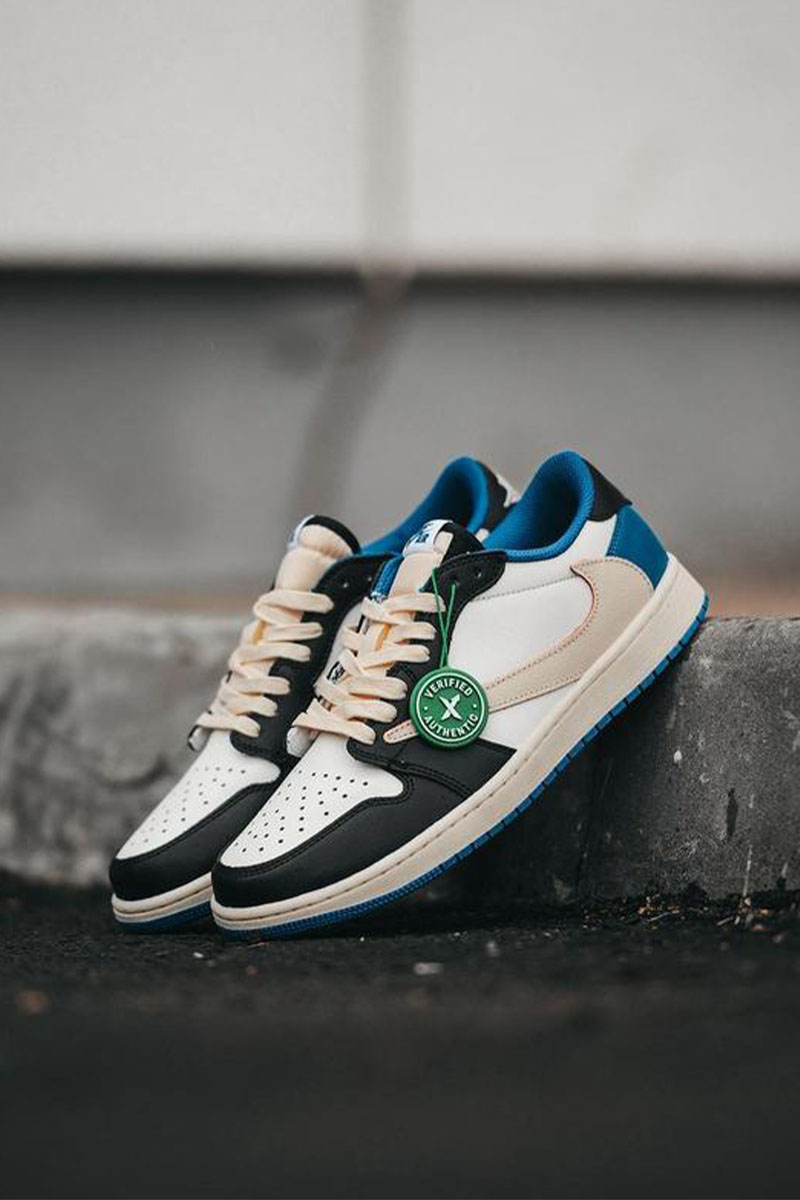 Nike Кроссовки Travis Scott x Fragment x AJ1 Low