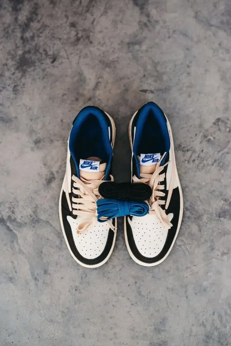 Nike Кроссовки Travis Scott x Fragment x AJ1 Low Premium