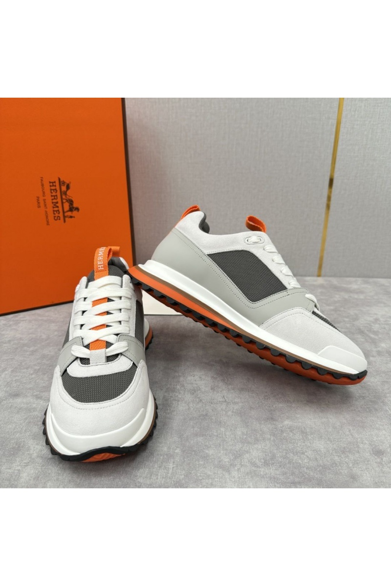 Hermes Мужские кроссовки Leader - White