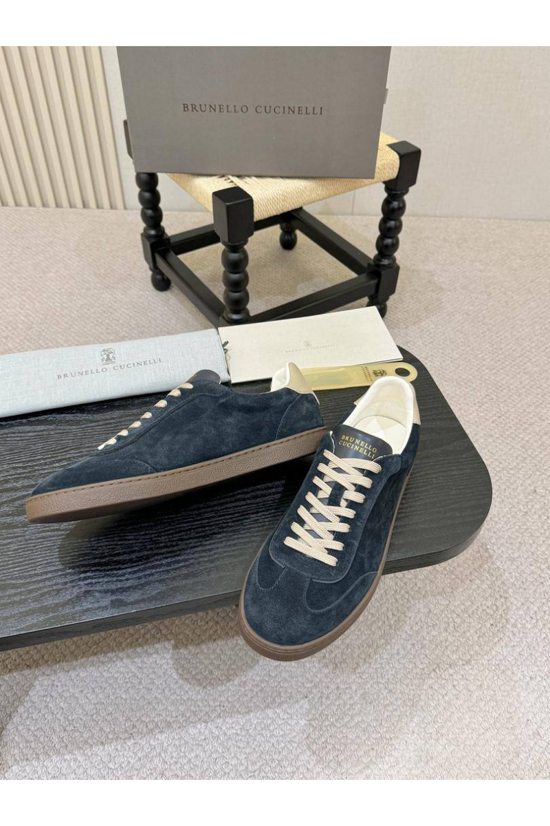 Brunеllо Сuсinеlli Замшевые кроссовки low-top - Navy