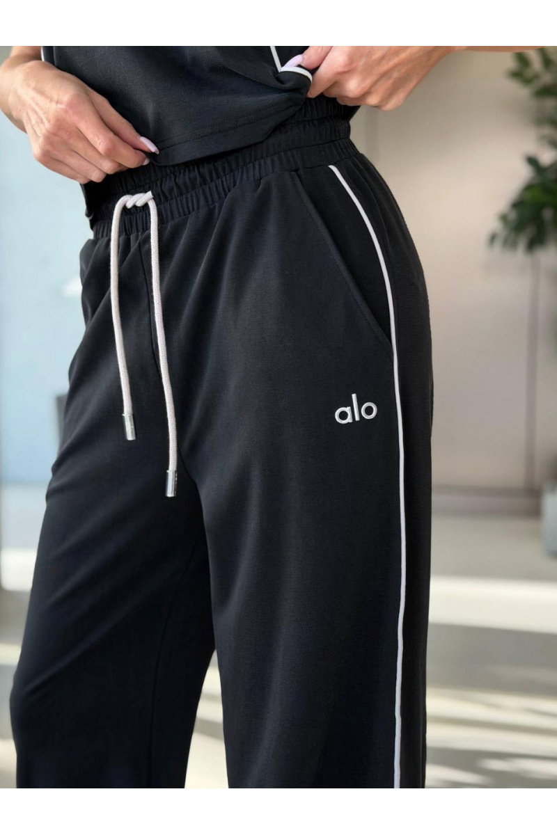 Designer Clothing Женский чёрный костюм Alo premium