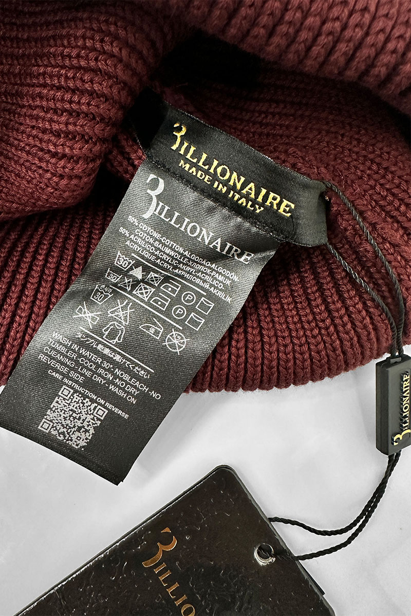 Billionaire Шапка logo-embroidered - Burgundy