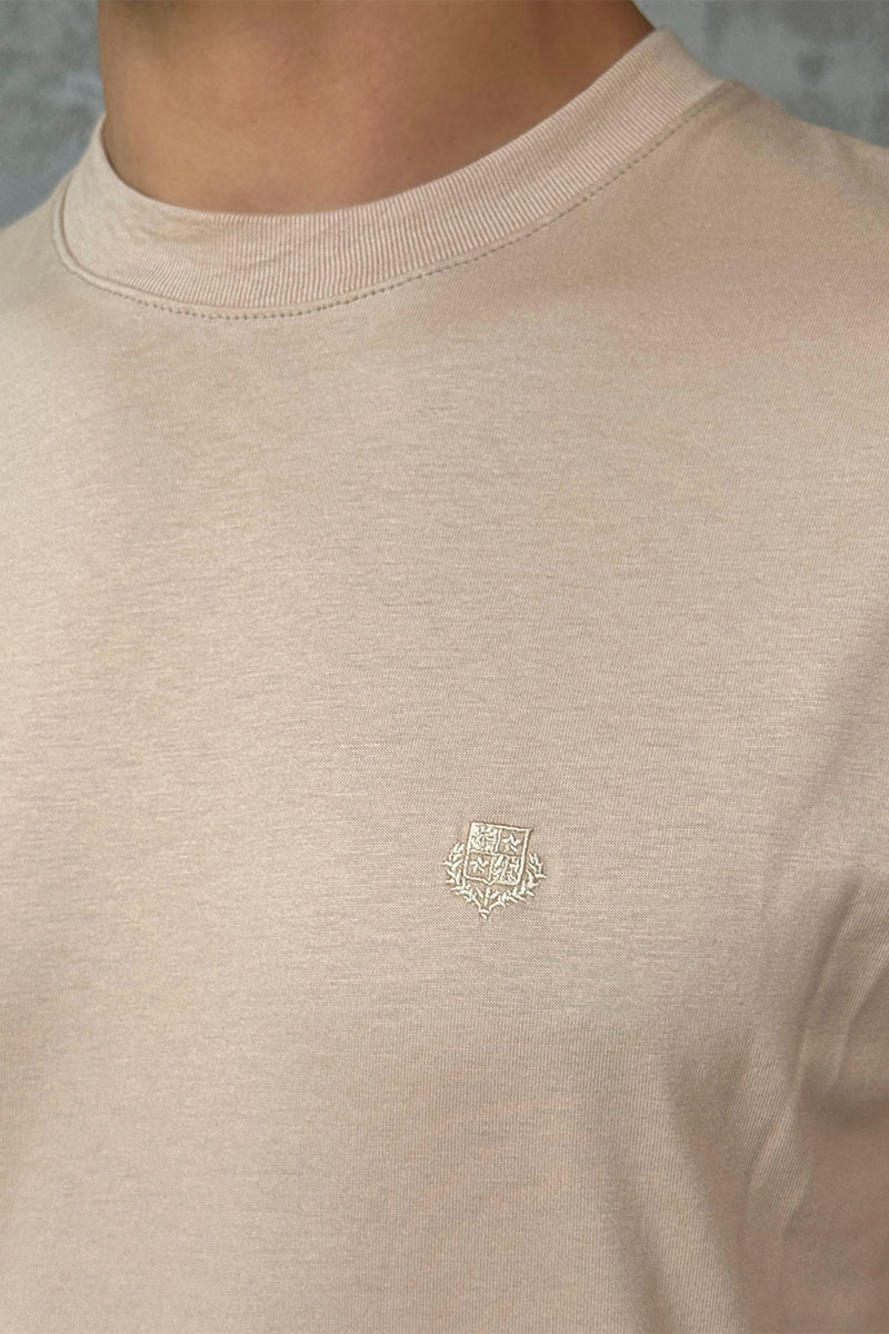 Loro Piana Мужская бежевая футболка