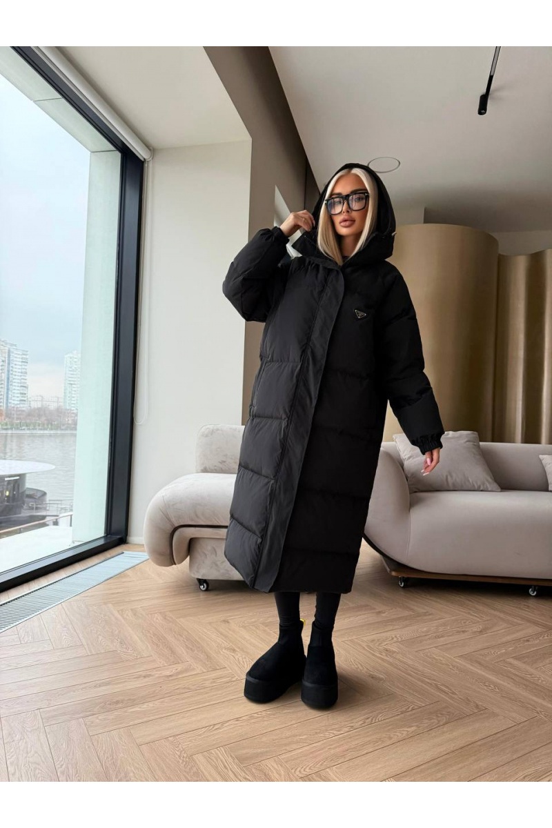 Prada Женская пуховая куртка Premium - Black