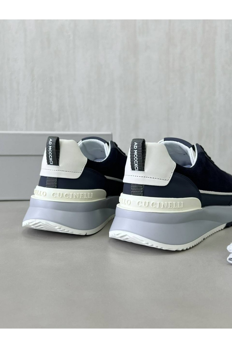 Brunеllо Сuсinеlli Замшевые кроссовки Premium - Navy