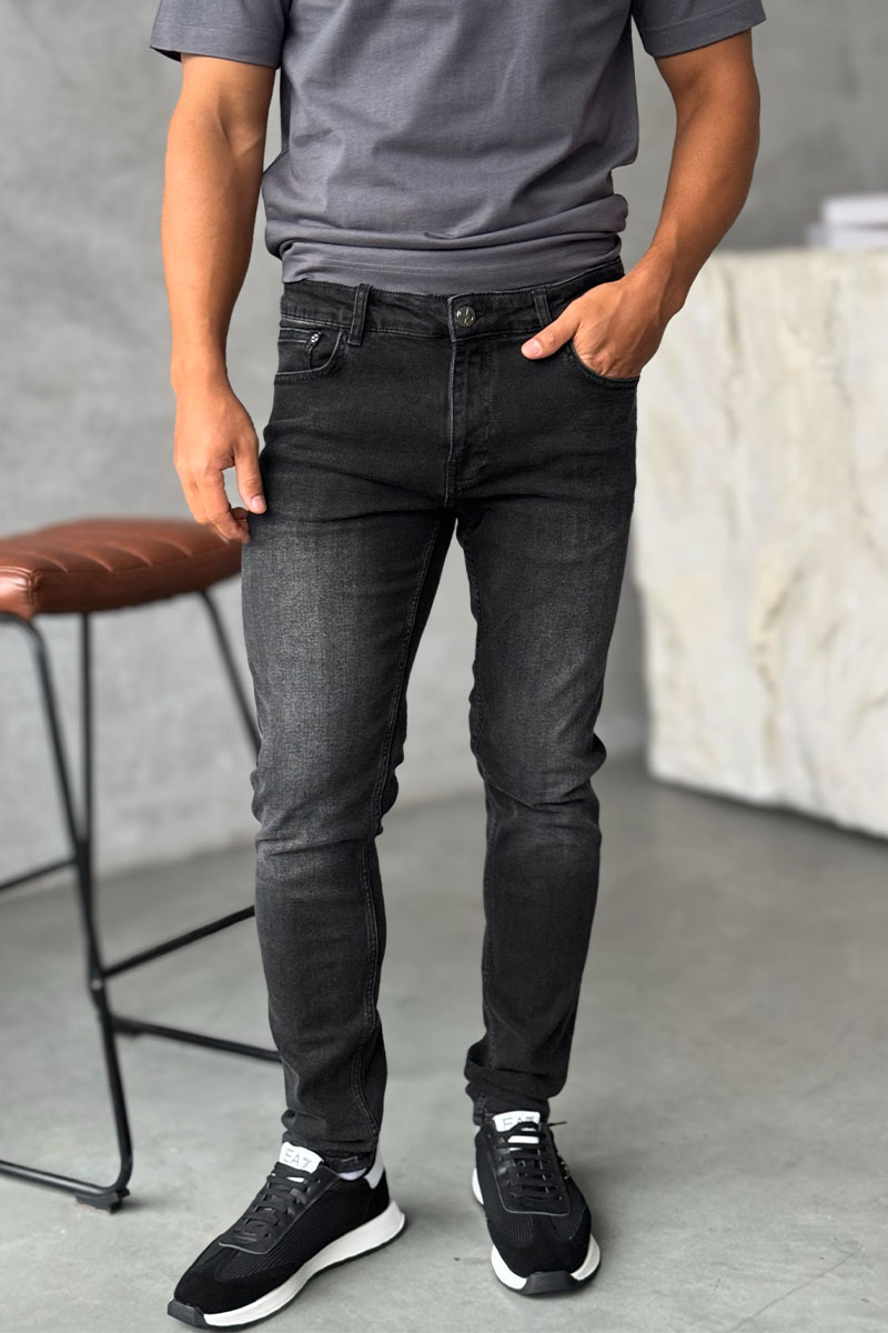Emporio Armani EA7 Мужские чёрные джинсы