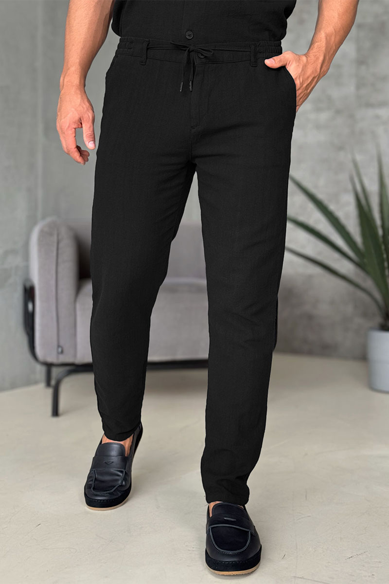 Loro Piana Мужские брюки чёрного цвета