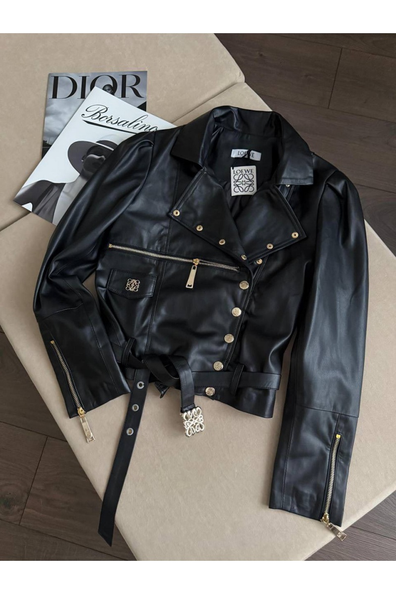 Loewe Женская кожаная куртка premium - Black