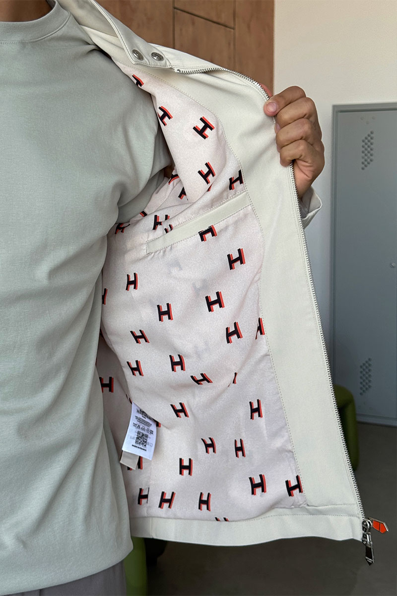 Hermes Мужская бежевая куртка 