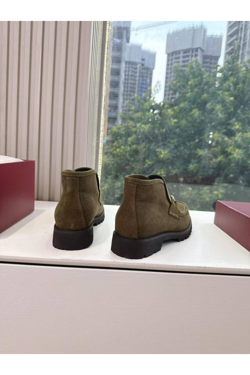 Gucci Женские замшевые лоферы premium - Khaki