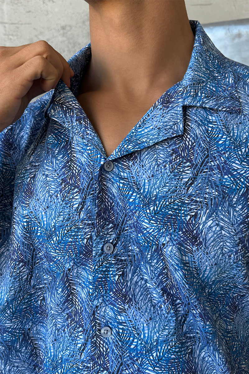 Dоlсе & Gаbbаnа Мужская синяя рубашка floral-print 