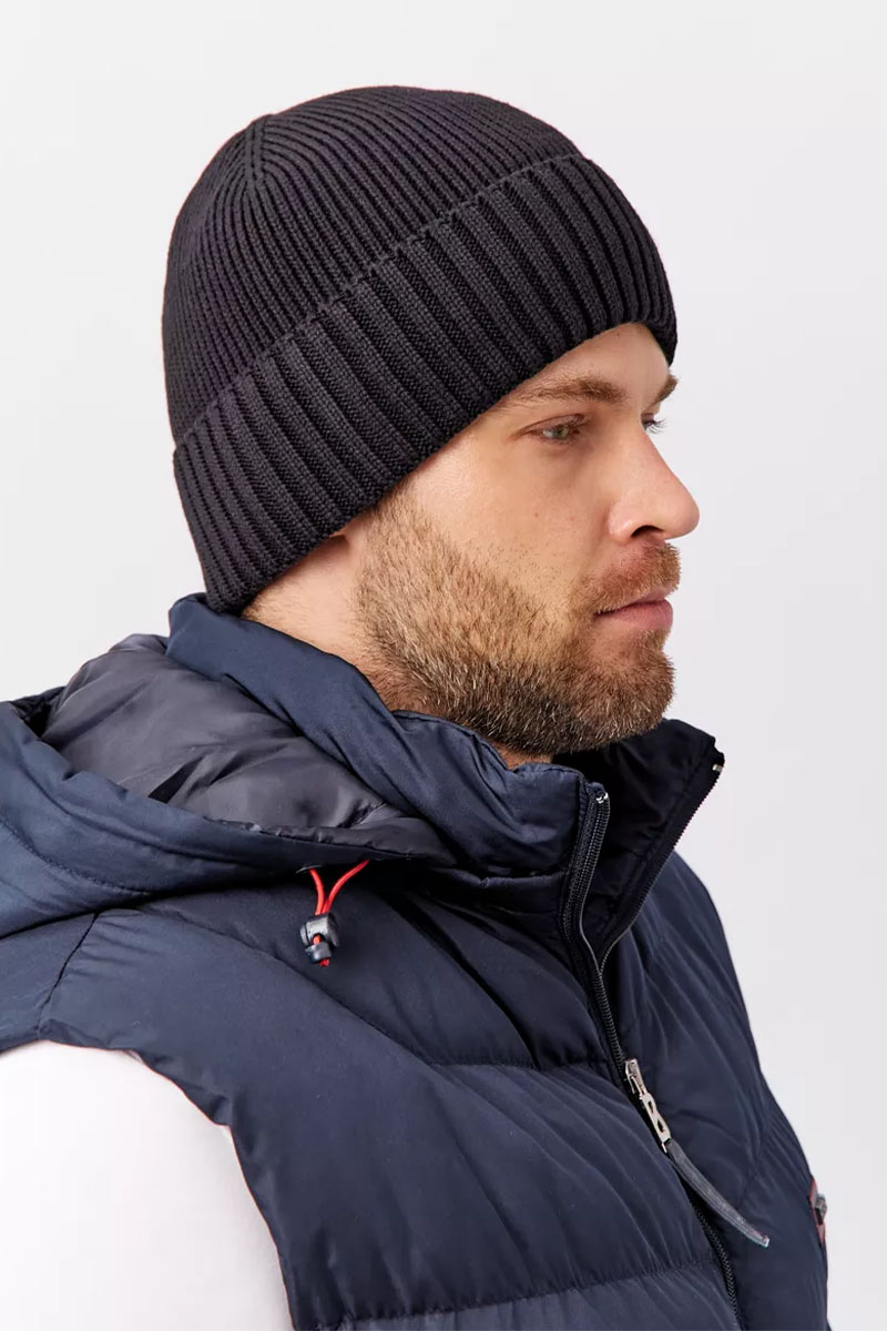 Bogner Шапка на флисе ribbed - Black 