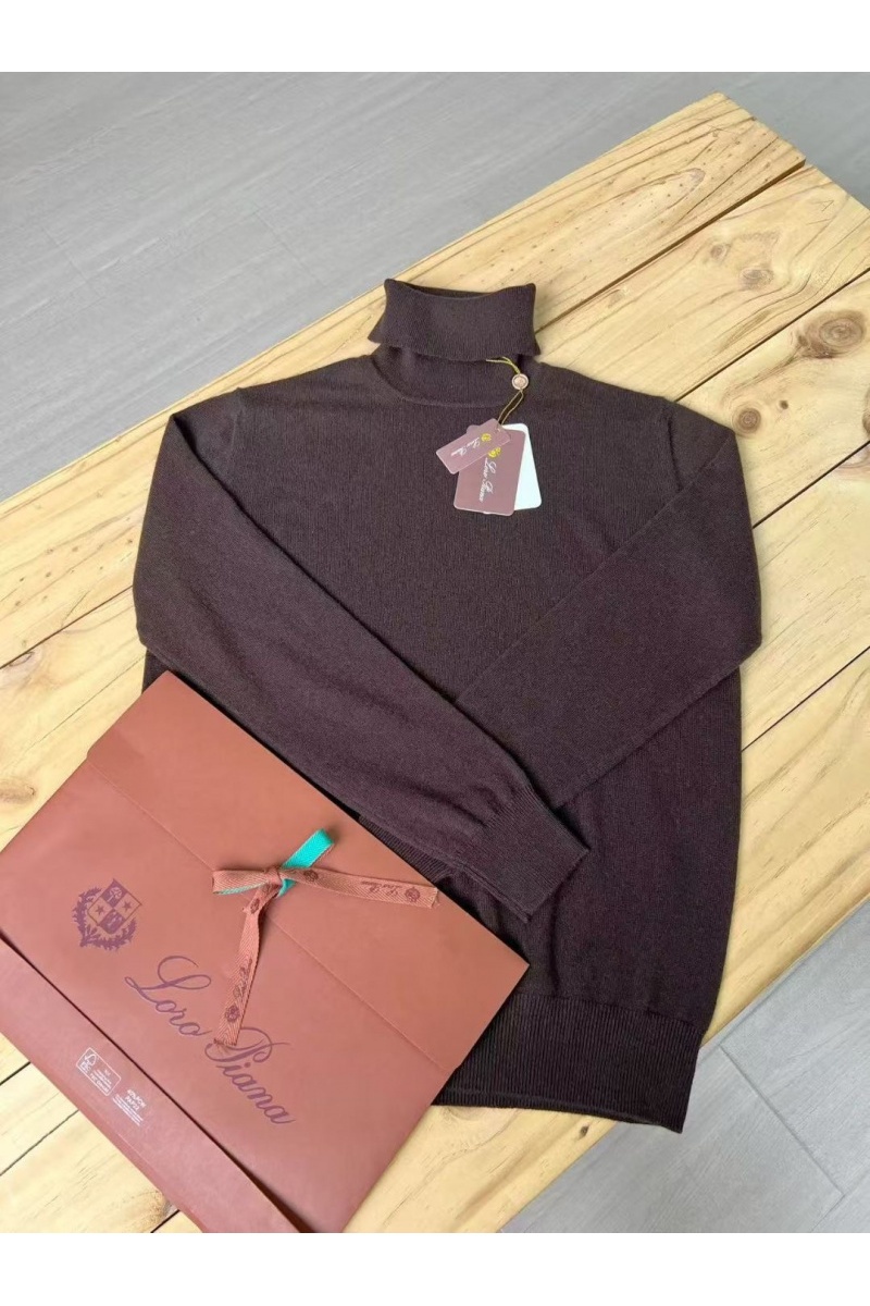 Loro Piana Мужская водолазка Premium - Coffee