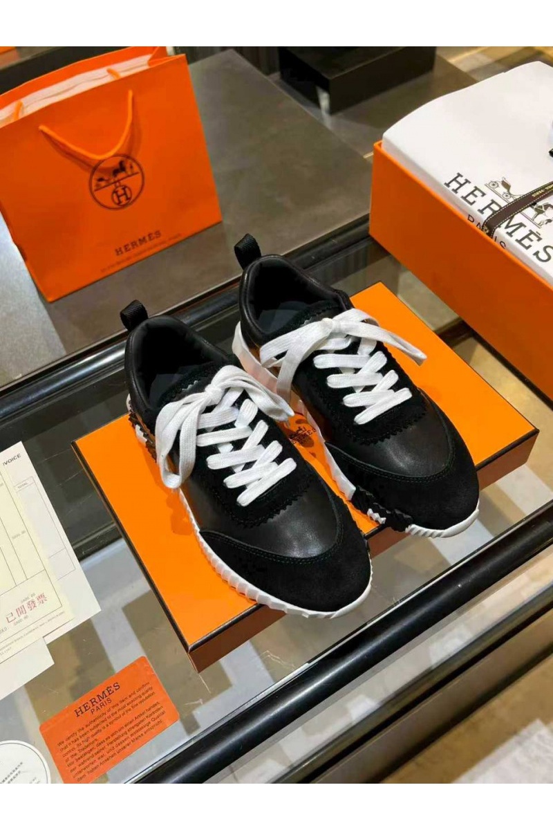 Hermes Женские комбинированные кроссовки Bouncing premium