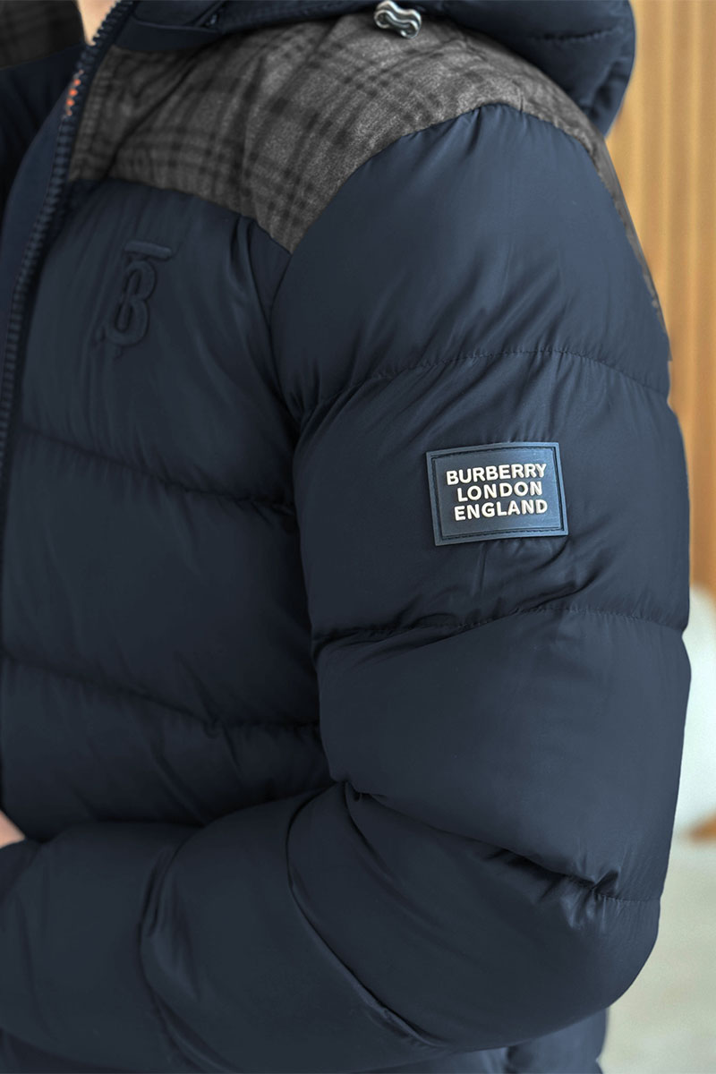 Burberry Куртка тёмно-синего цвета TB logo
