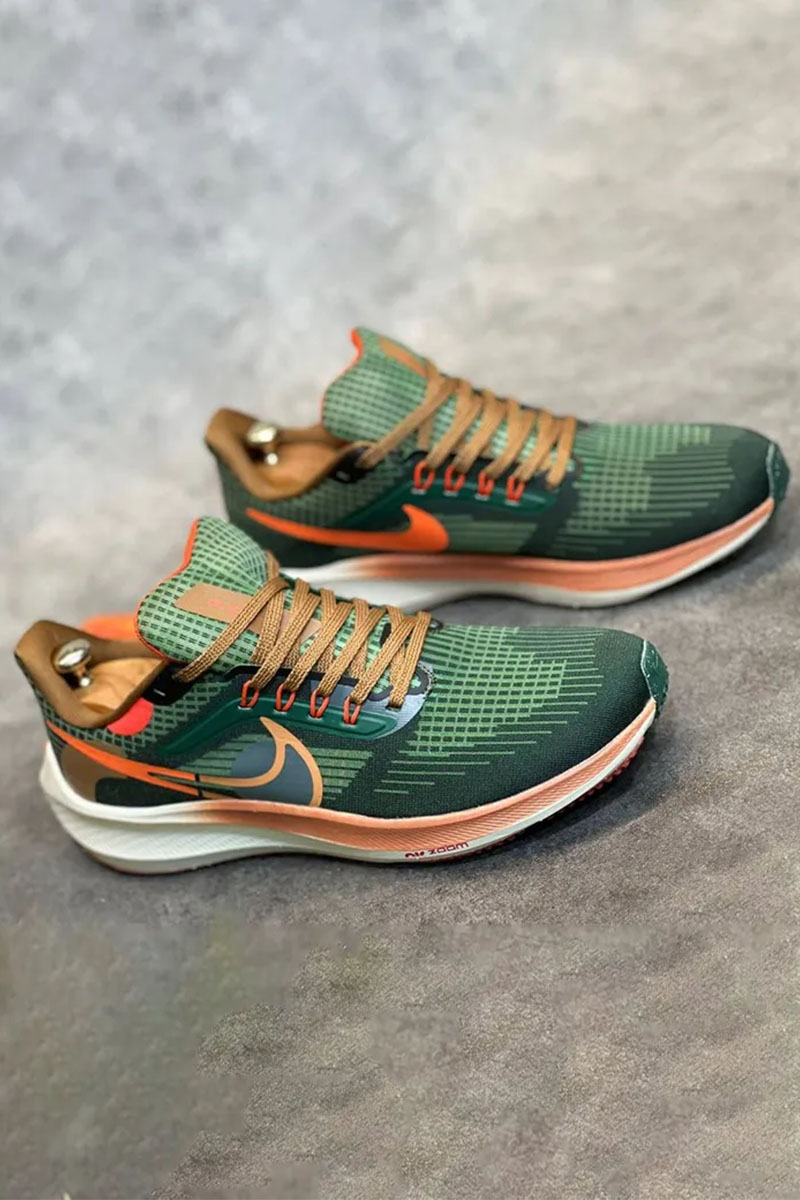 Nike Кроссовки Air Zoom Pegasus - Green / Orange
