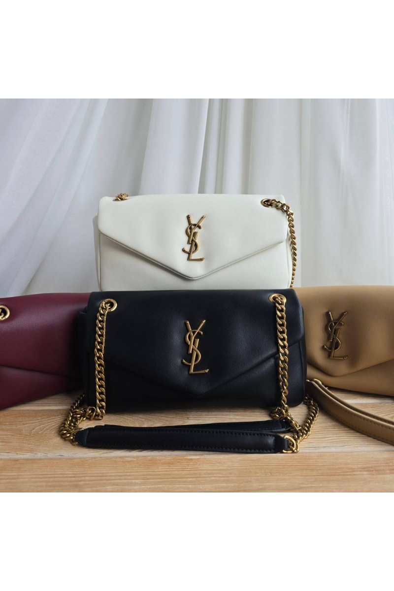 Yves Saint Laurent Кожаная сумка Calypso 24x11 см
