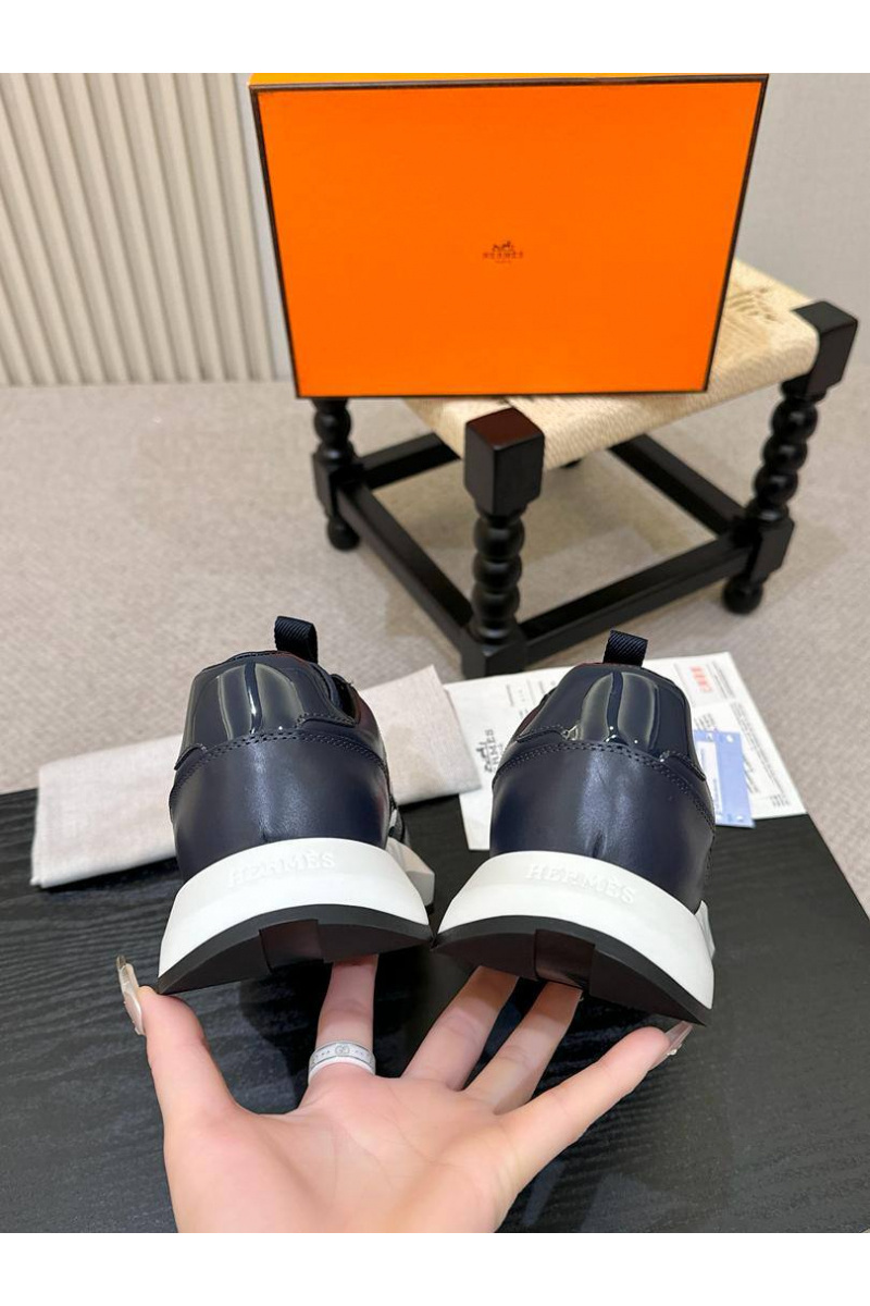 Hermes Мужские кожаные кроссовки 