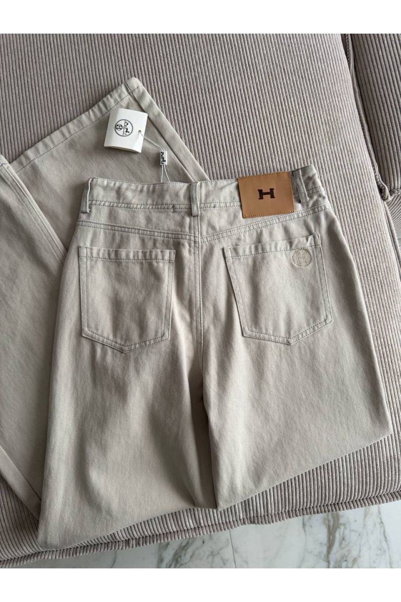 Hermes Серые женские джинсы premium