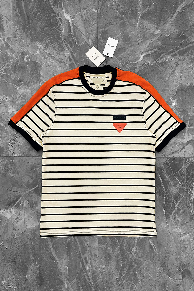 BV Оверсайз футболка - Beige / Orange