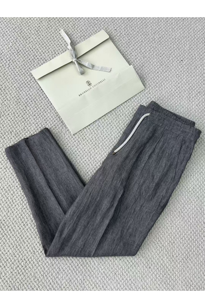 Brunеllо Сuсinеlli Льняные брюки Premium - Grey