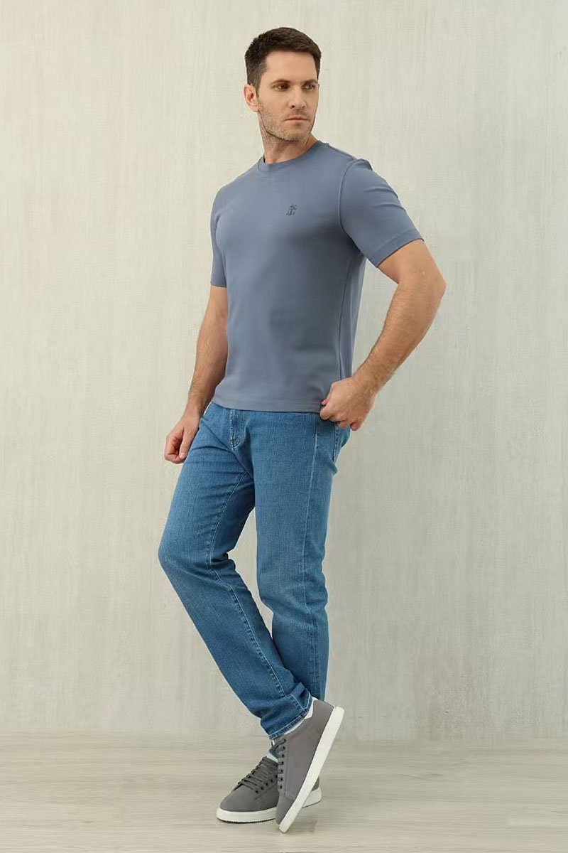 Brunеllо Сuсinеlli Мужская синяя футболка premium