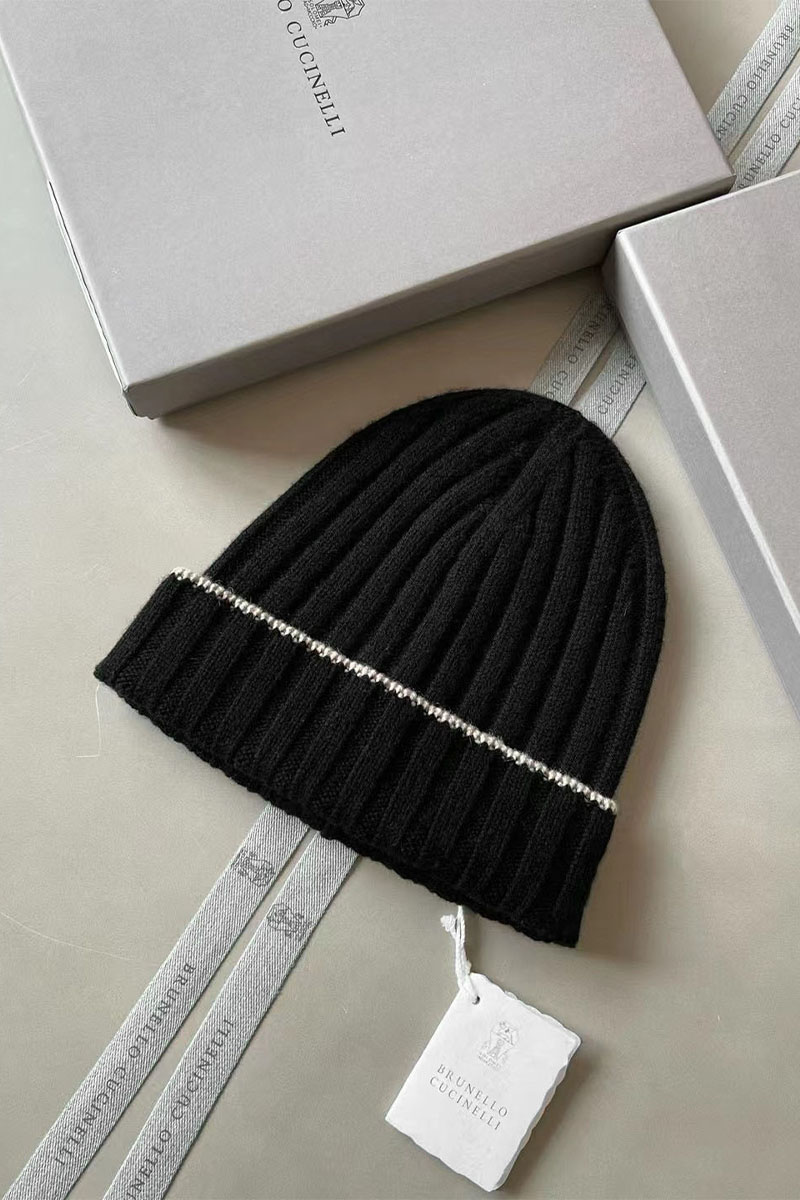 Brunеllо Сuсinеlli Кашемировая шапка Premium - Black