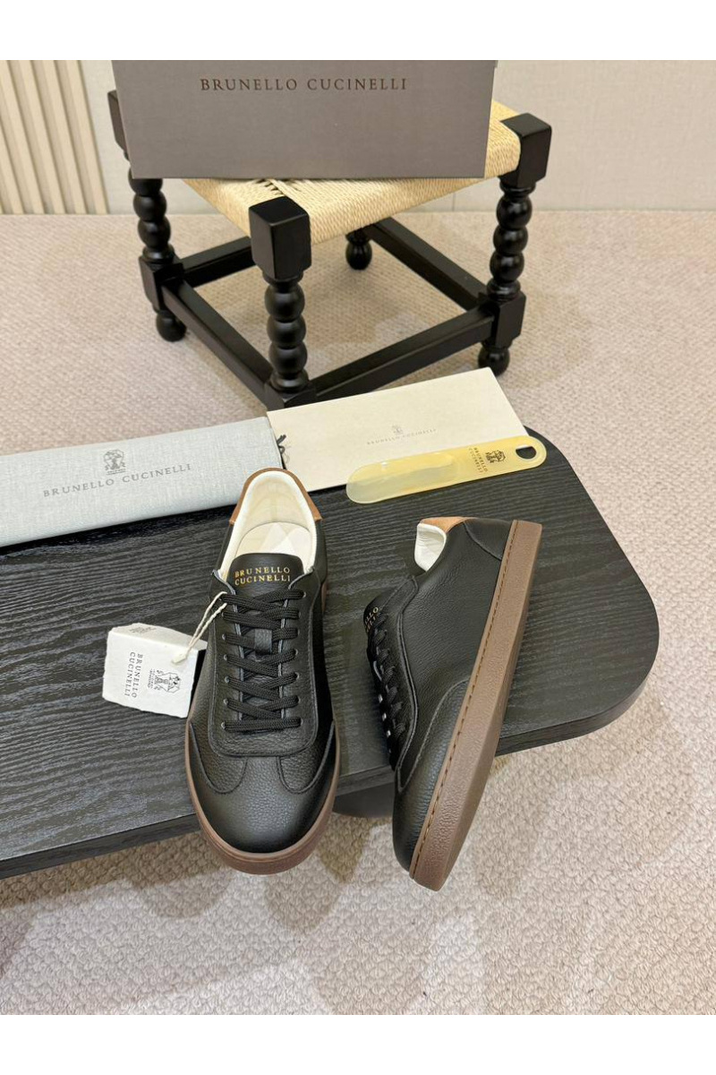Brunеllо Сuсinеlli Кожаные кроссовки low-top - Black