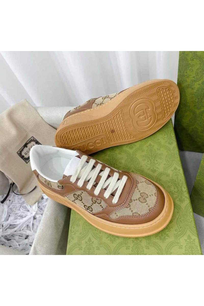 Gucci Женские кроссовки GG Chunky B - Brown