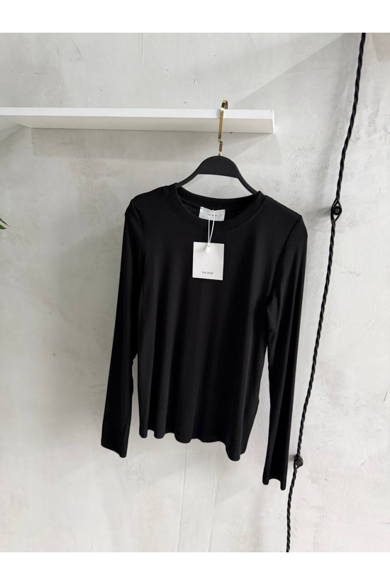 Designer Clothing Женский лонгслив чёрного цвета The Row premium