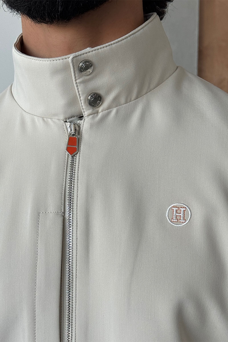 Hermes Мужская бежевая куртка 