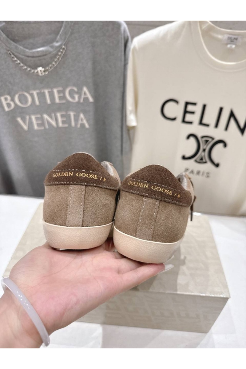 Designer Clothing Женские кожаные кроссовки Golden Goose Super Star premium