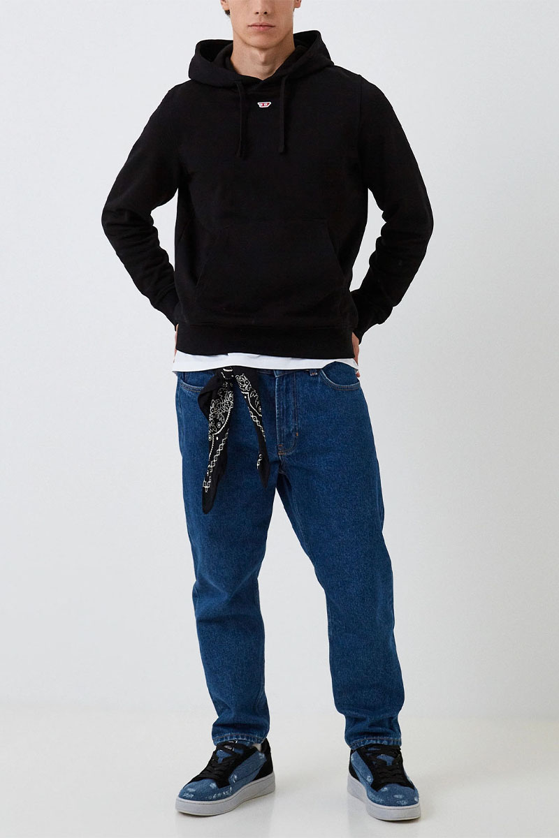 Diesel Мужское худи S-Ginn-Hood-D - Black 
