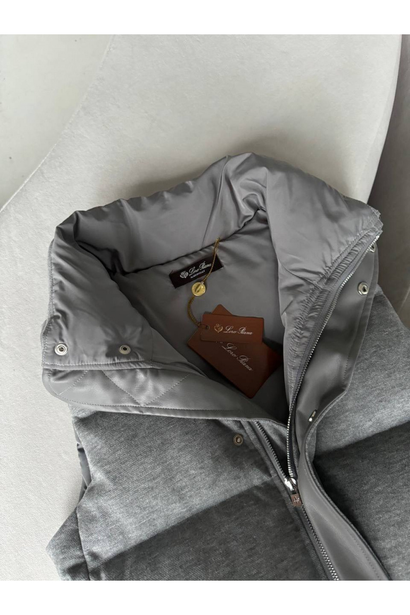 Loro Piana Женская серая жилетка premium