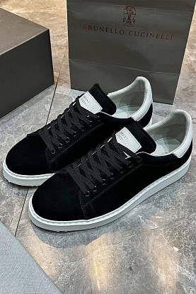 Мужские кроссовки nubuck calfskin - Black