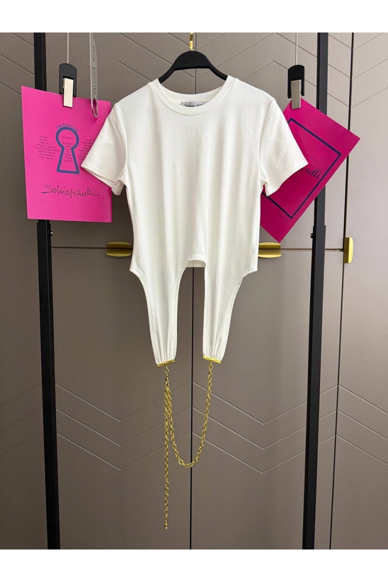Schiaparelli Женская базовая футболка premium - White