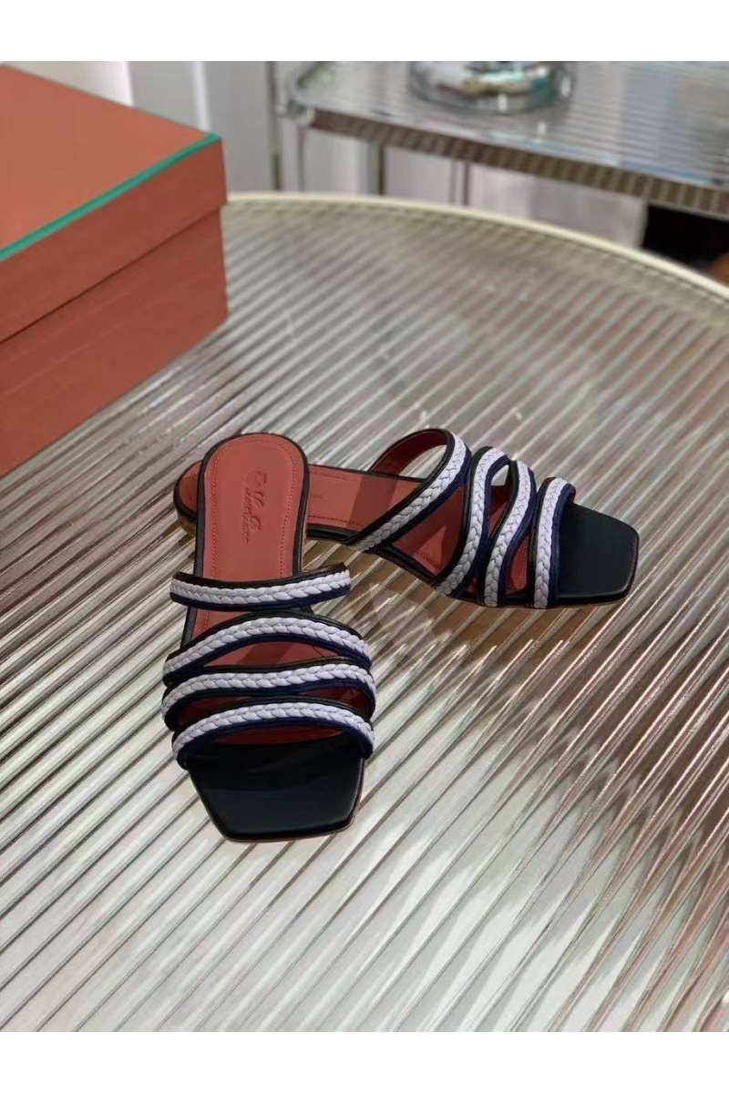 Loro Piana Женские кожаные шлёпанцы Premium