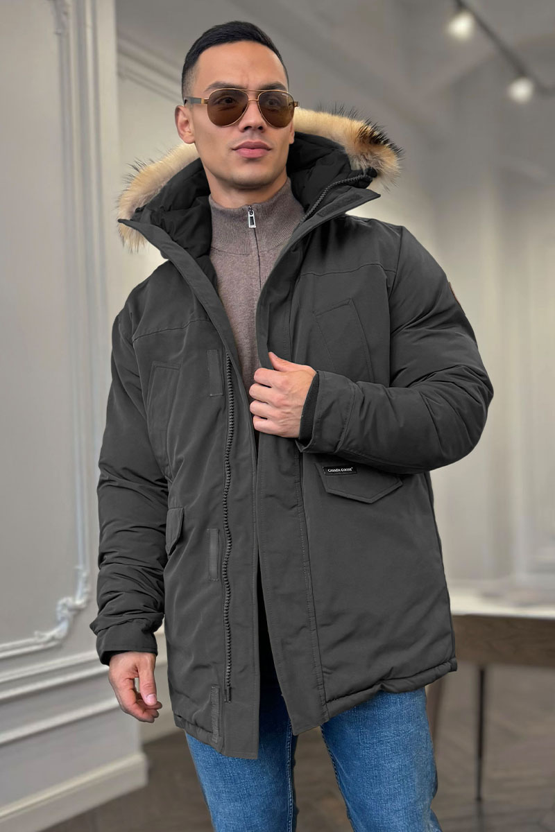 Canada Goose Утеплённая парка Langford - Grey 