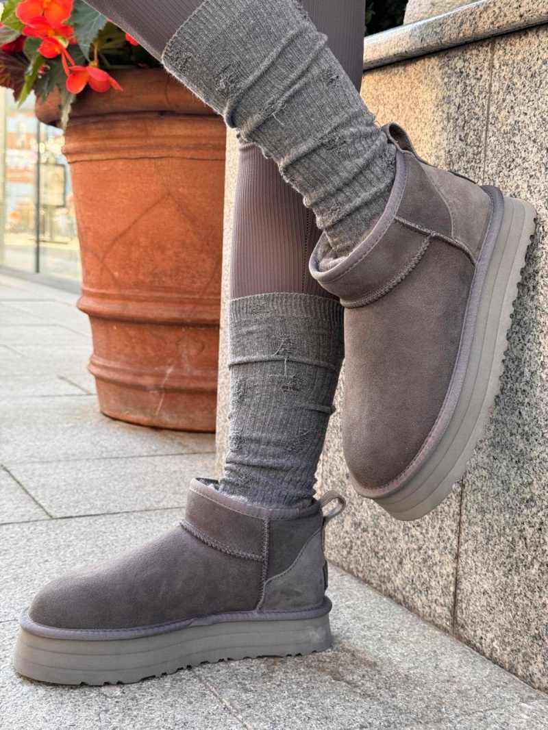 UGG Женские ботинки Classic Ultra Mini Platform - Grey