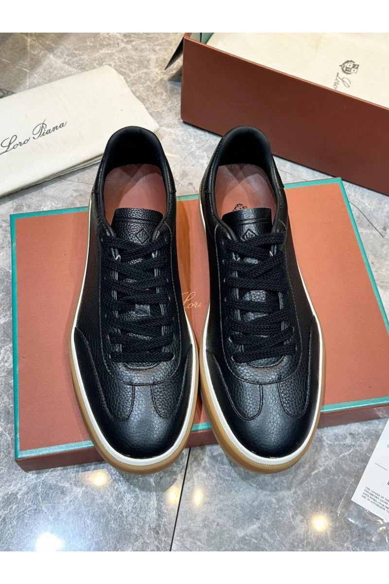 Loro Piana Мужские кожаные кроссовки Tennis Walk