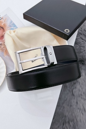 Двусторонний кожаный ремень Premium (ширина 3.5 см)