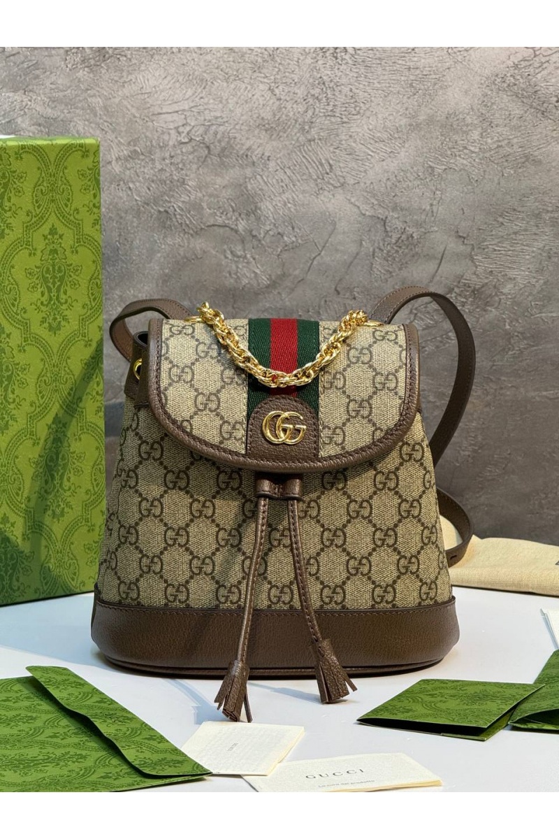 Gucci Рюкзак Ophidia Premium 20.5x20x12 см - Brown
