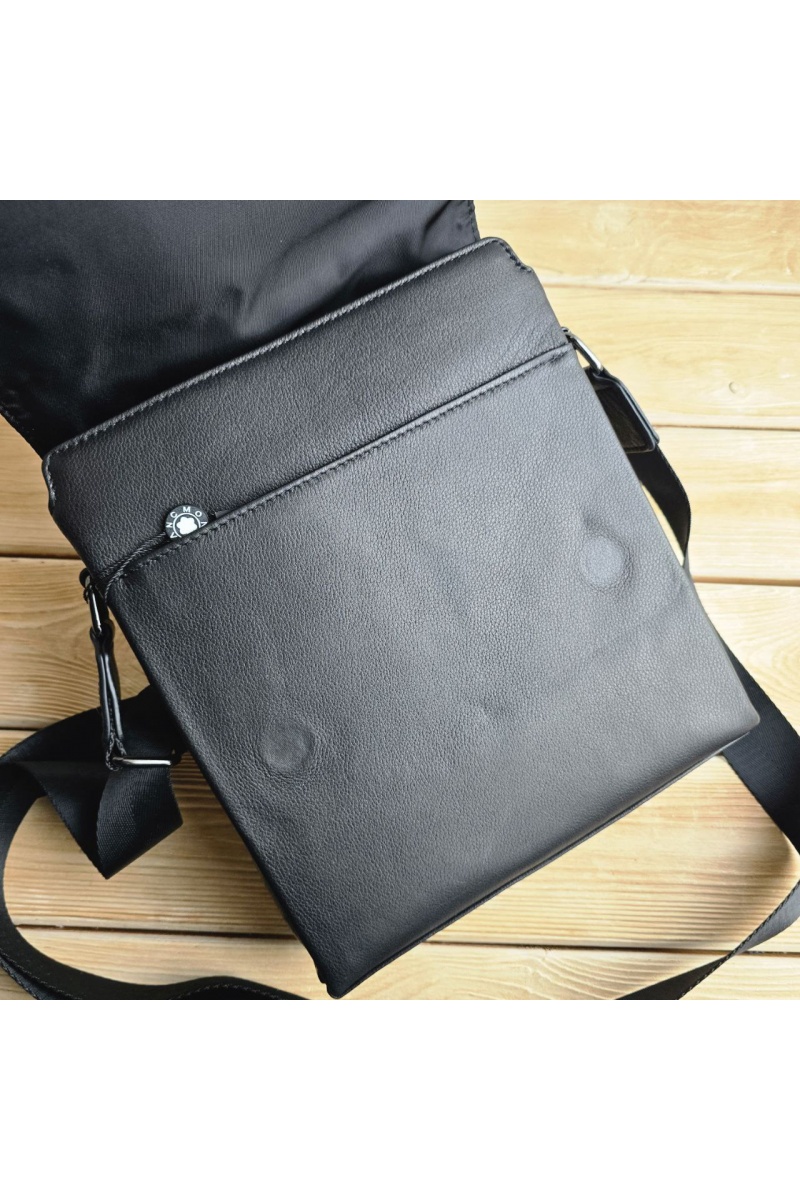 Montblanc Кожаная сумка - Black 26x22 см