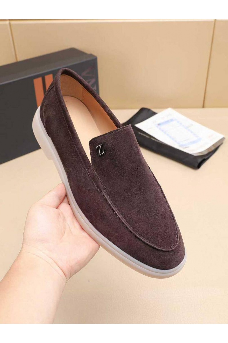 Zegna Мужские замшевые лоферы 