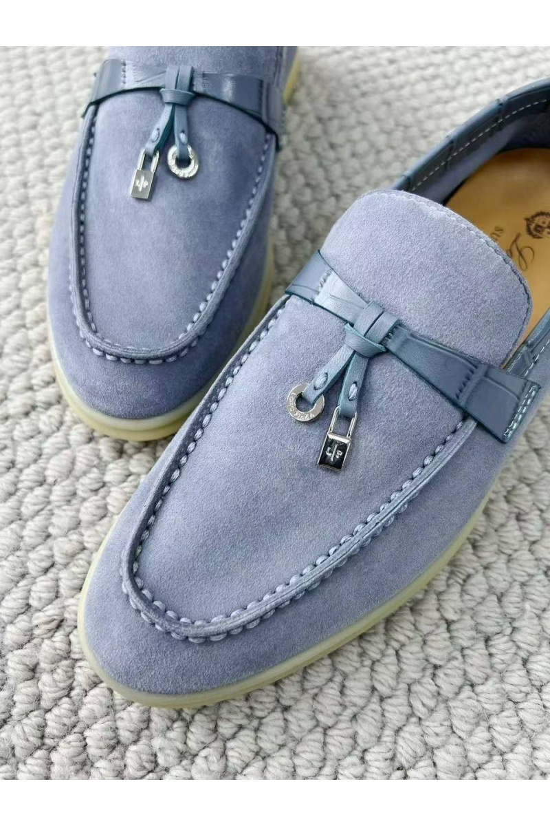 Loro Piana Женские лоферы Summer Charms Walk premium - Blue